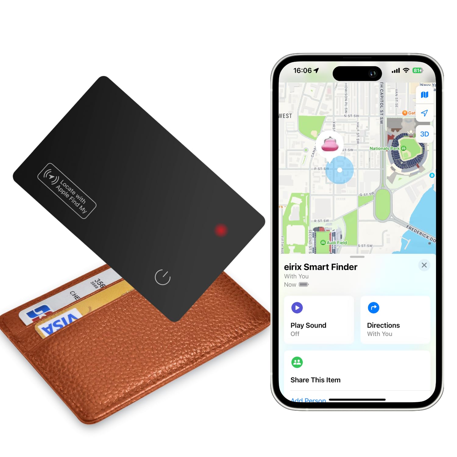 GPS card tracker