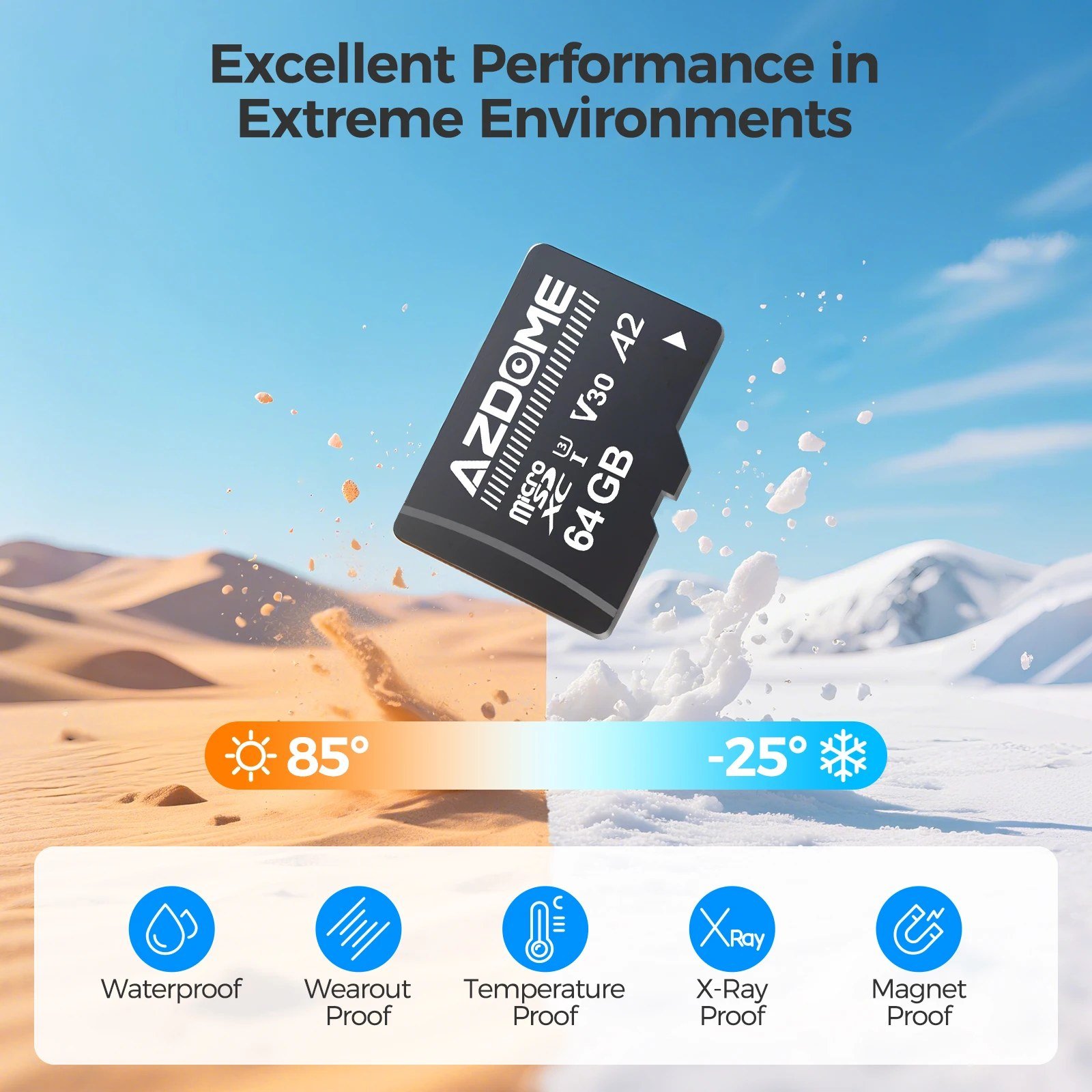 Azdome 64GB Memory Card - Image 3